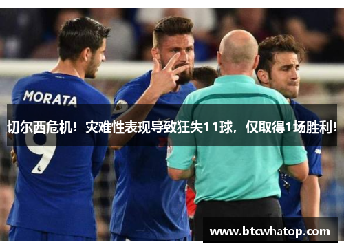 切尔西危机！灾难性表现导致狂失11球，仅取得1场胜利！